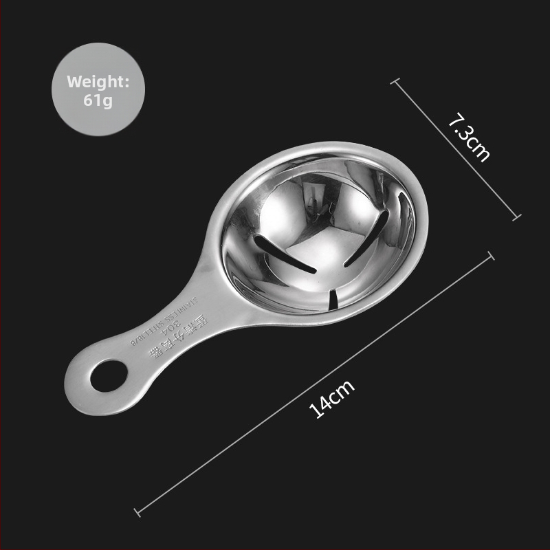 Ručný metlička na vajcia z 304 nerezovej ocele – metlička na šľahanie vajec a separátor bielkovín