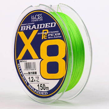 KWDISS linie de pescuit PE, linie principală împletită cu 8 fire, puternică, pachet de 200