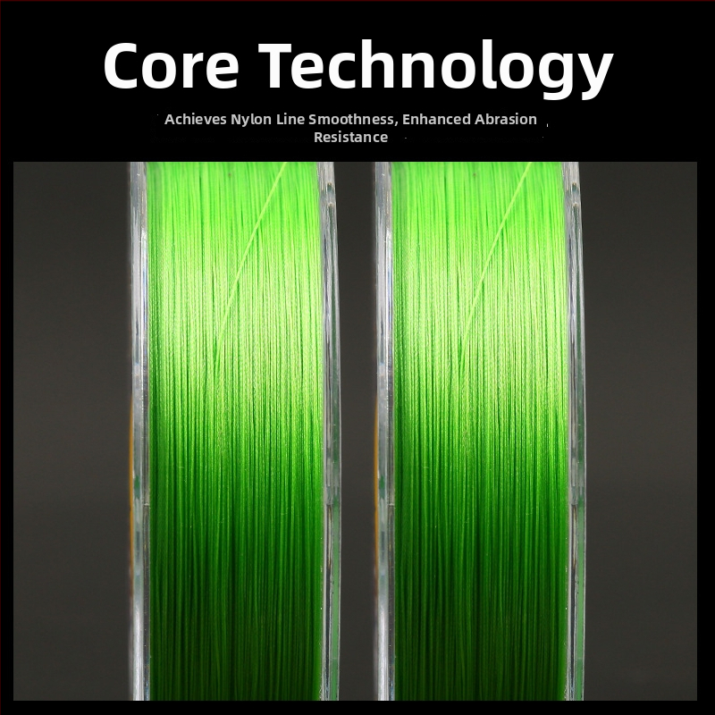 KWDISS linie de pescuit PE, linie principală împletită cu 8 fire, puternică, pachet de 200