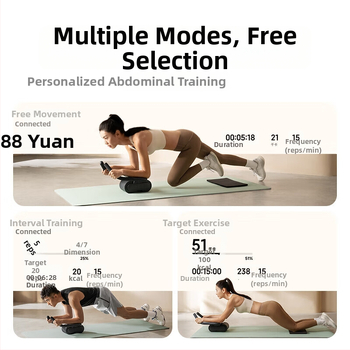 Xiaomi inteligentni kotačić za trbušne mišiće s proširenim okvirom i automatskim povratkom, za kućnu upotrebu; težina 2,8 kg; model MJJFL01YM; podaci iz MiJia aplikacije