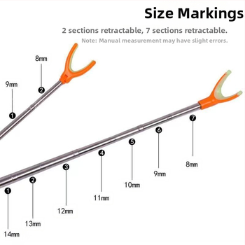 Keenio - Držač za štapove od nehrđajućeg čelika, teleskopski, dvostruke namjene, sklopiv