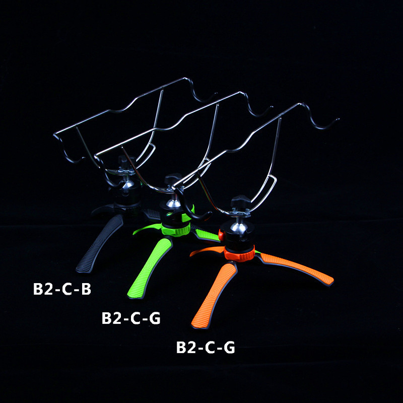 ICEBEL stalak za štap za Ledeni ribolov sa sklopivim tronožnim nosačem, aluminijska legura, višestruko okretanje, dvostruka uporaba