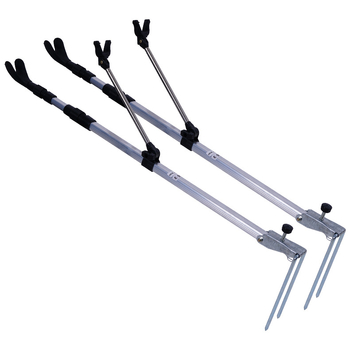 Four Seas Fishing Gear Aluminijski toranj držač za štapove s ukopom u zemlju, sklopni i višestruko okretni