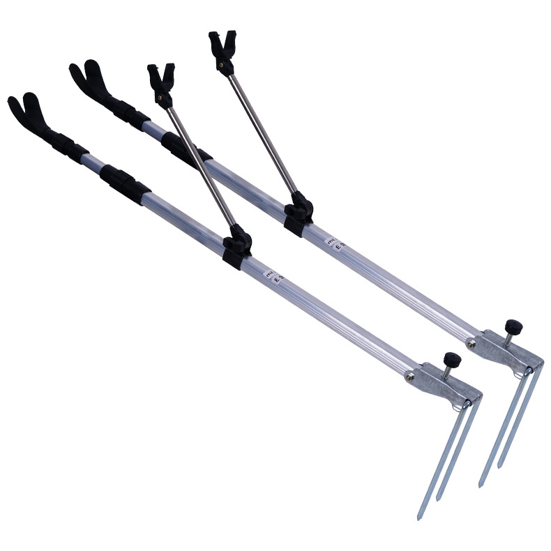 Four Seas Fishing Gear Aluminijski toranj držač za štapove s ukopom u zemlju, sklopni i višestruko okretni