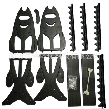 Stalak za štapove za ribolov u obliku ribe, plastična konstrukcija, KESAIKE, za izlaganje i pohranjivanje štapova