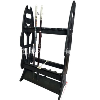 Stalak za štapove za ribolov u obliku ribe, plastična konstrukcija, KESAIKE, za izlaganje i pohranjivanje štapova