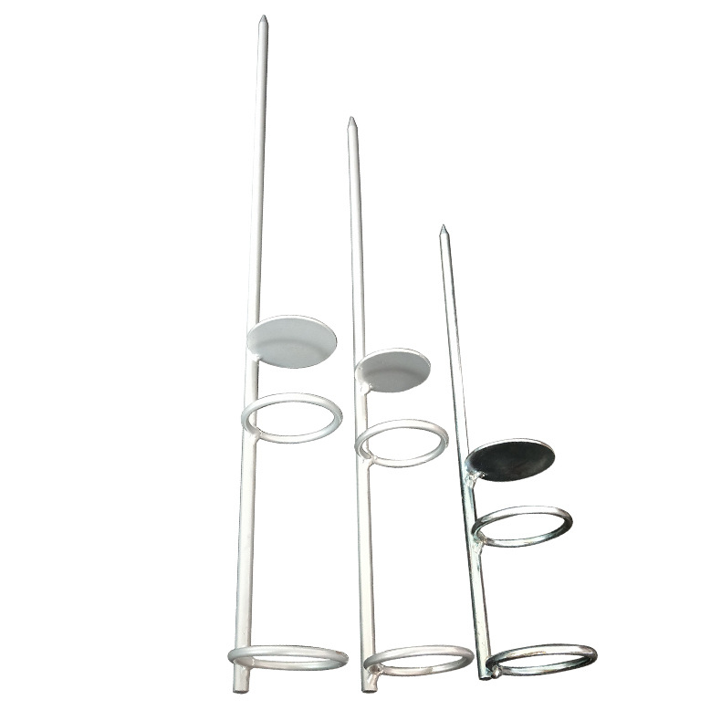 Metalni držač štapa za ugradnju u zemlju; Materijal: Metal; Tip: Ugradnja u zemlju; Rotacija: Ne; Sklapanje: Ne