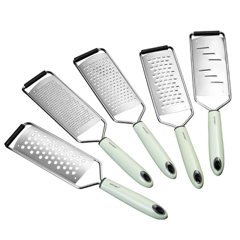 Set kuhinjskih alata – nehrđajući čelik, višenamjenski alati (nož za guljenje, otvarač boca, preša za češnjak, mućkalica za jaja, cjedilo) – Ward Baihui, nordijski stil, Jieyang