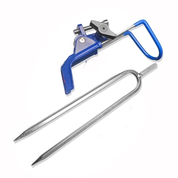 Nehrđajući čelični stalak za štapove s ugrađivanjem u tlo, okret u više smjerova