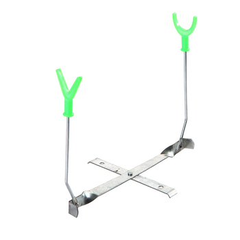 Sklopivi metalni držač za štap za ledeni ribolov, dvostruka glava, podni stativ