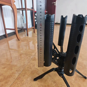 Gatling nosač za štapove, 360° rotacija, s 7 nosačima, metalna konstrukcija