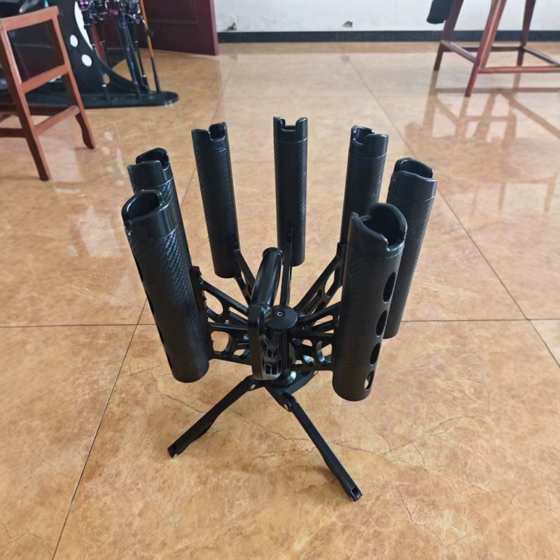 Gatling nosač za štapove, 360° rotacija, s 7 nosačima, metalna konstrukcija