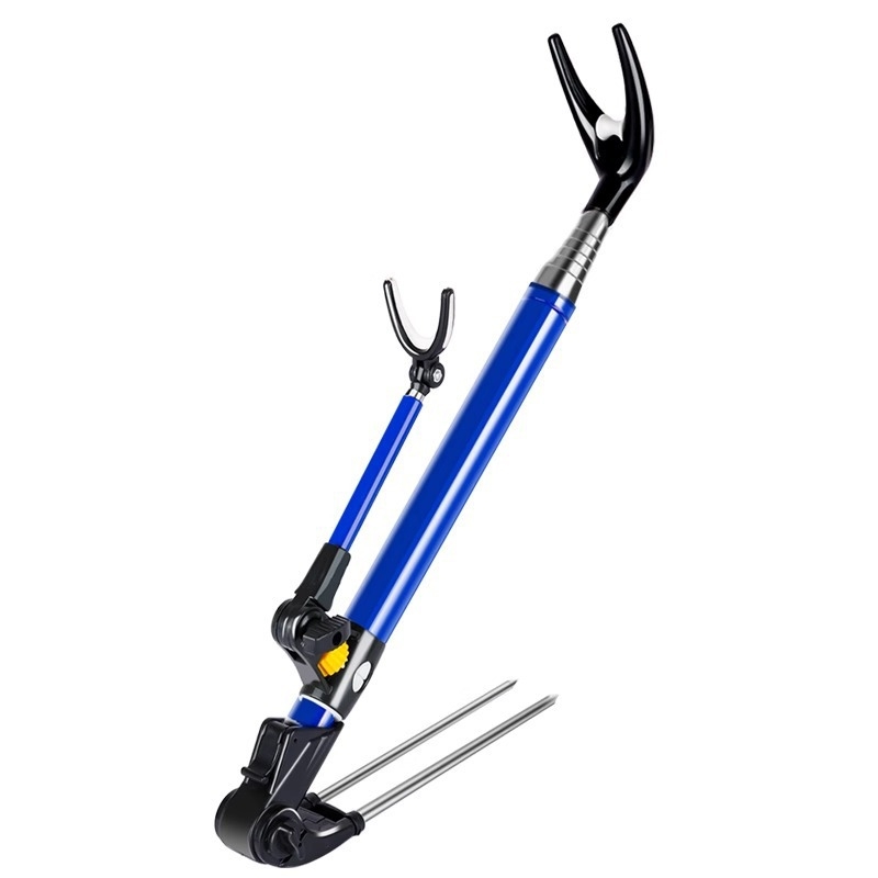 Držač štapa za ribolov od nehrđajućeg čelika, sklopiva podloga u zemlju, višesmjerna rotacija