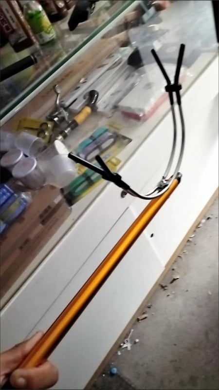 Potpuno metalni ultra lagani držač za raft stolicu za ribolov, s držačem za štapove