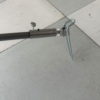 Metalni držač štapa za pecanje s bazom za zemlju, aluminijski spoj, proširivi, čvrsti držač štapova