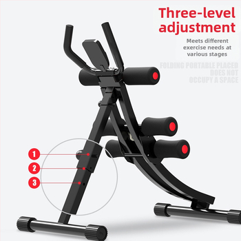 Bycon Baichuang Kolut za trbušne mišiće s dvostrukim cijevima – kućni uređaj za toniziranje struka i vježbanje trbušnih mišića