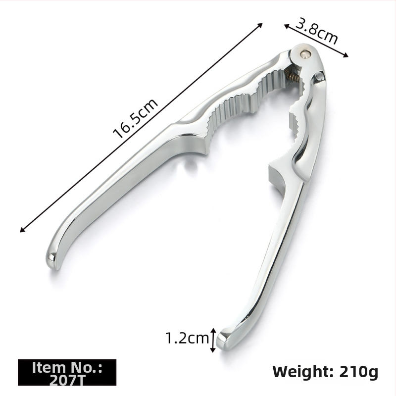 Višenamjenski alat za ljuštenje oraha i otvaranje orašastih plodova, cinkova legura, mogućnost tiska logotipa, moderan minimalistički dizajn