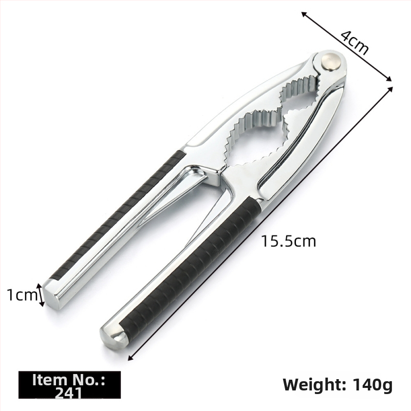 Višenamjenski alat za ljuštenje oraha i otvaranje orašastih plodova, cinkova legura, mogućnost tiska logotipa, moderan minimalistički dizajn