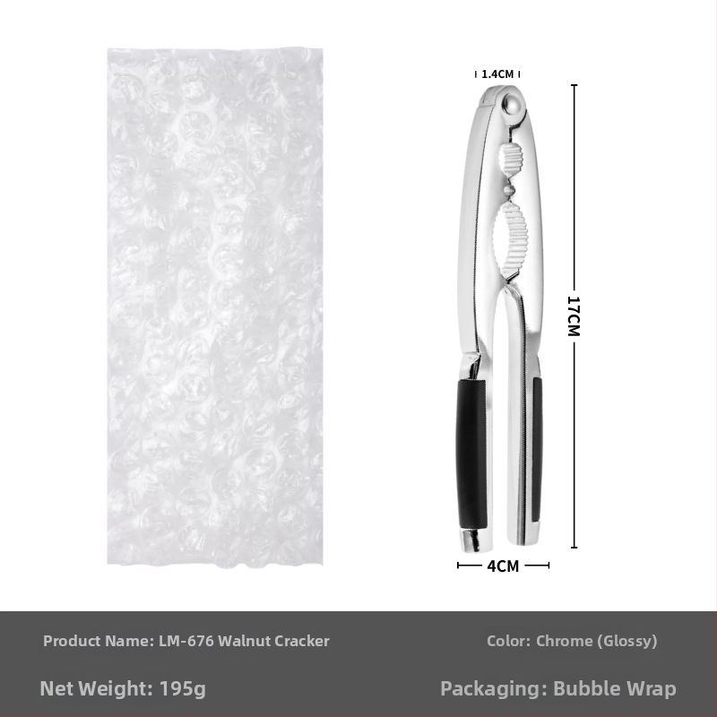 Viacúčelový klips na orechy — moderný minimalistický dizajn (Materiál: zliatina zinku; Spracovanie na mieru: Áno; Tlačené logo: Áno; Značka: Jia Le Meng)