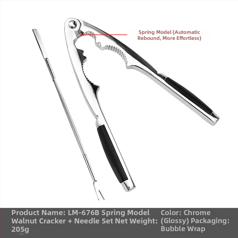 Viacúčelový klips na orechy — moderný minimalistický dizajn (Materiál: zliatina zinku; Spracovanie na mieru: Áno; Tlačené logo: Áno; Značka: Jia Le Meng)