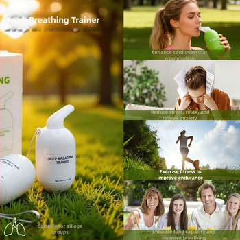 Antrenor de respirație S2 – Antrenor plat de susținere, 210 g, nepliabil, potrivit pentru birou, exterior și acasă