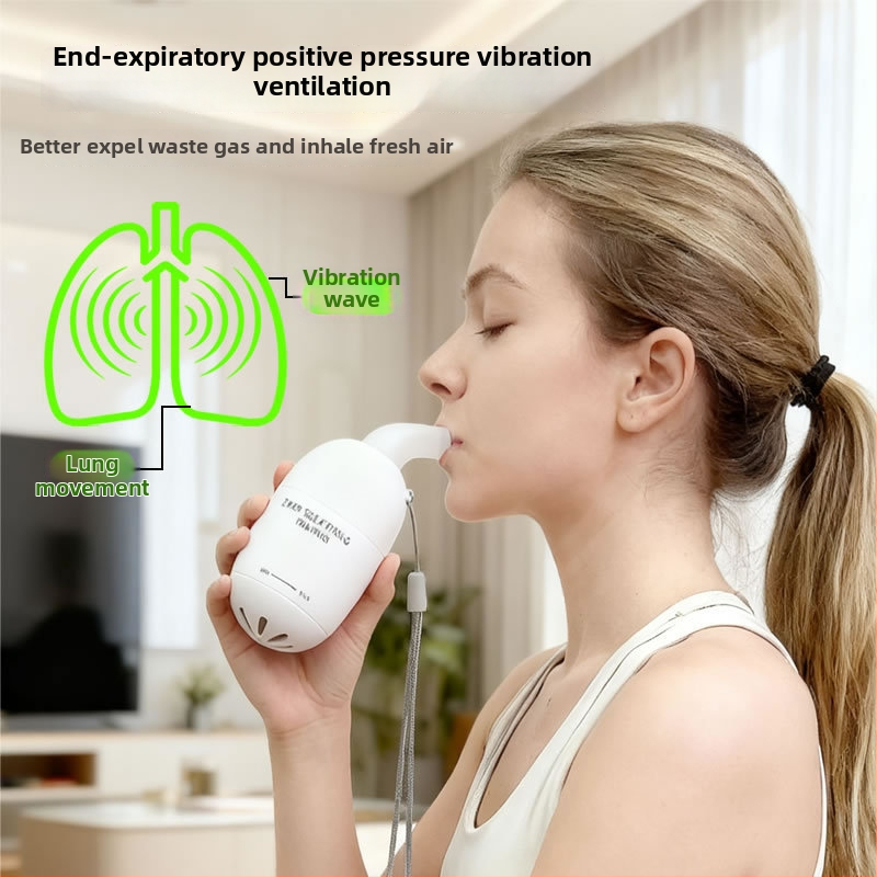 Antrenor de respirație S2 – Antrenor plat de susținere, 210 g, nepliabil, potrivit pentru birou, exterior și acasă