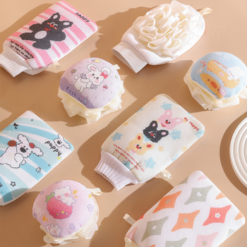 Exfoliáló fürdő kesztyű - kettős réteg, 100% viszkóz, Enjoy márka, általános használatra