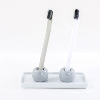 Kerámiából készült fogkefetartó – egyéni logónyomtatás, egyedi készítés, márka Cili, 1 rekesz