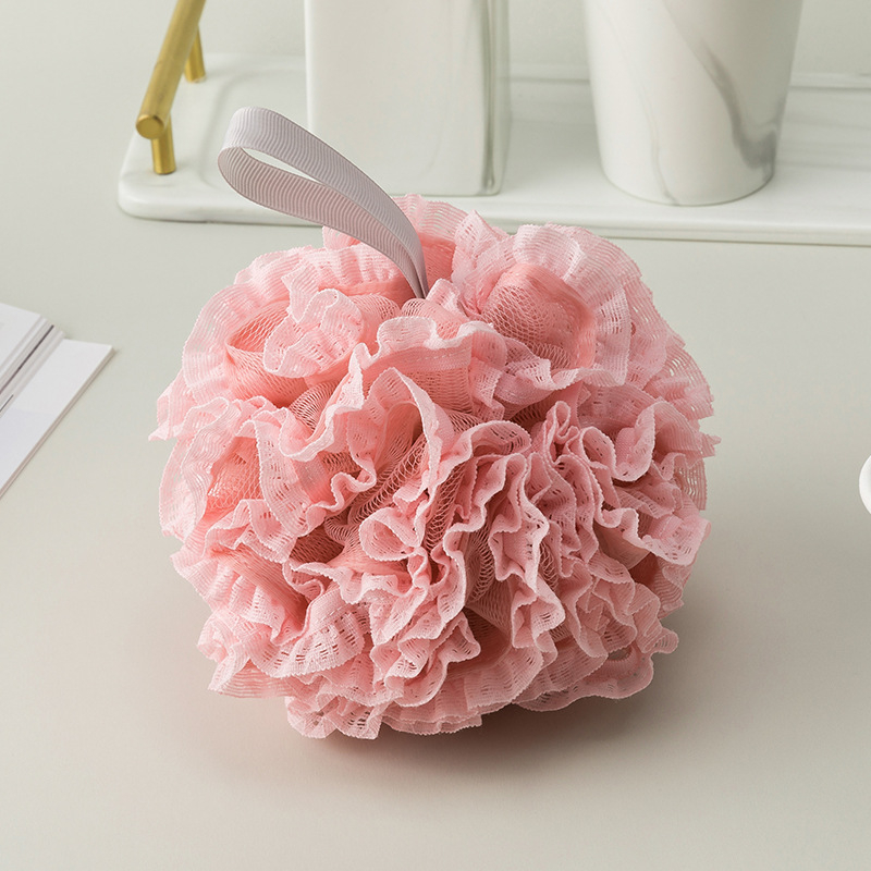 Csipkés fürdőgolyó, PE anyag, Zhejiang eredetű, dobozban 200 darab, testreszabás elérhető