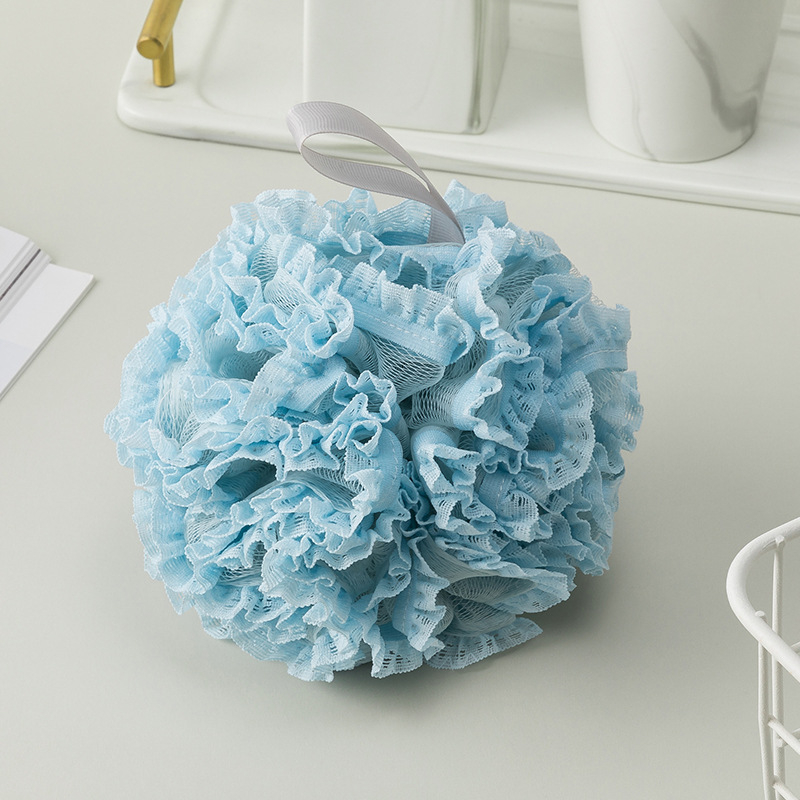 Csipkés fürdőgolyó, PE anyag, Zhejiang eredetű, dobozban 200 darab, testreszabás elérhető