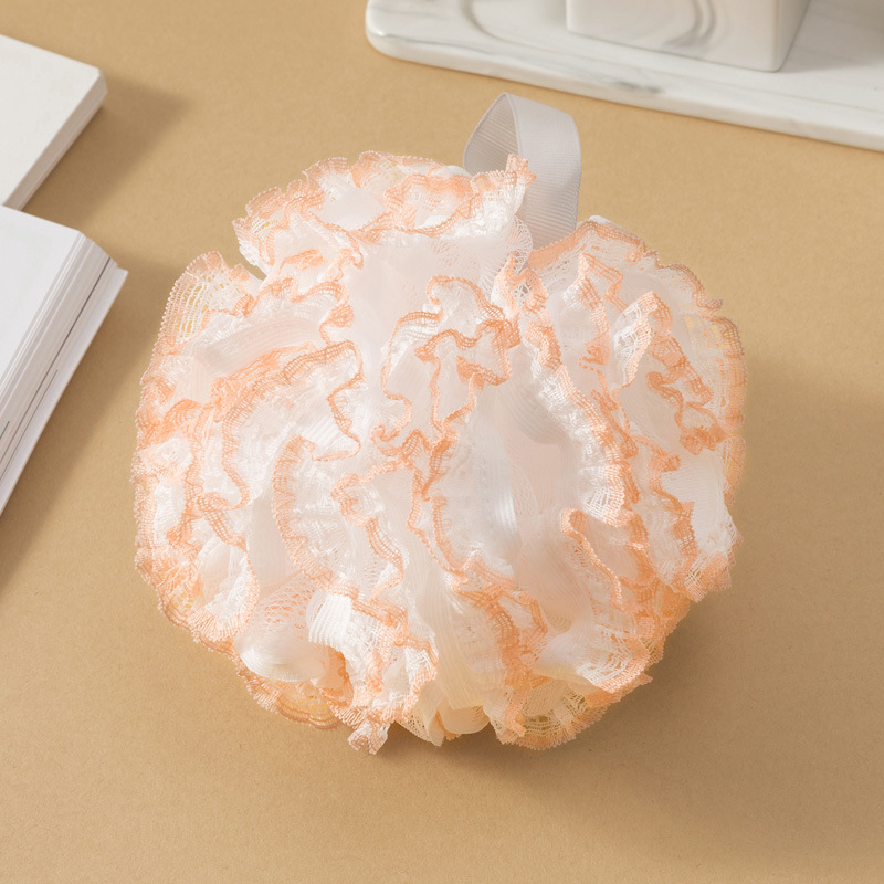 Csipkés fürdőgolyó, PE anyag, Zhejiang eredetű, dobozban 200 darab, testreszabás elérhető