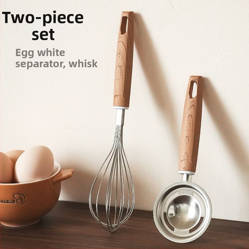 Sada oddeľovačov bielka a žĺtka z 304 nerezovej ocele, merací pohár, filter sieťka a cedník (ručné)