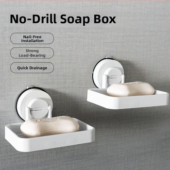 DEHUB držač sapuna za kupaonicu od nehrđajućeg čelika, prilagodljiv, paket od 10