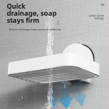 DEHUB držač sapuna za kupaonicu od nehrđajućeg čelika, prilagodljiv, paket od 10