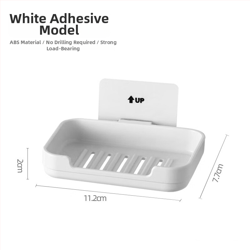 DEHUB držač sapuna za kupaonicu od nehrđajućeg čelika, prilagodljiv, paket od 10