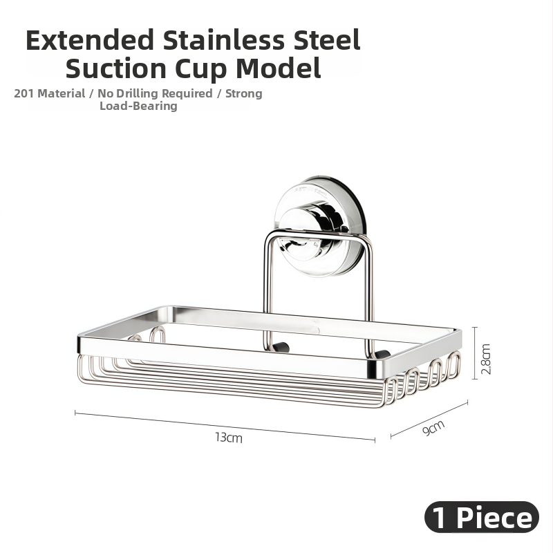 DEHUB držač sapuna za kupaonicu od nehrđajućeg čelika, prilagodljiv, paket od 10