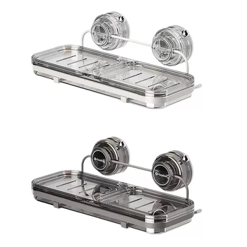 Zidni sapunik s usisnom čašom, vrhunska kvaliteta, metal i plastika; 24 komada u pakiranju; Marka: Drugo