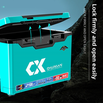 Rybárska krabička na kolieskach – prenosná, ultra ľahká, viacúčelová kompletná sada, plastová konštrukcia, kapacita pod 9 L