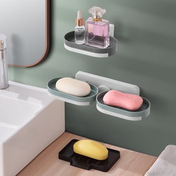 Cutie de săpun montată pe perete cu ventuză — material PP, brand Mo Yaxin, neimportat, fără personalizare