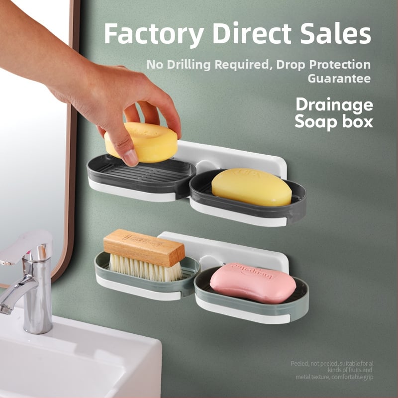 Cutie de săpun montată pe perete cu ventuză — material PP, brand Mo Yaxin, neimportat, fără personalizare