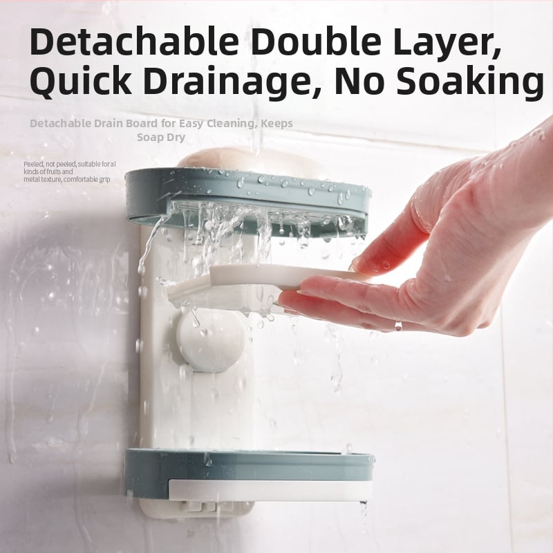 Cutie de săpun montată pe perete cu ventuză — material PP, brand Mo Yaxin, neimportat, fără personalizare