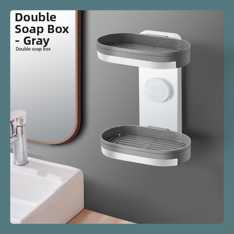 Cutie de săpun montată pe perete cu ventuză — material PP, brand Mo Yaxin, neimportat, fără personalizare