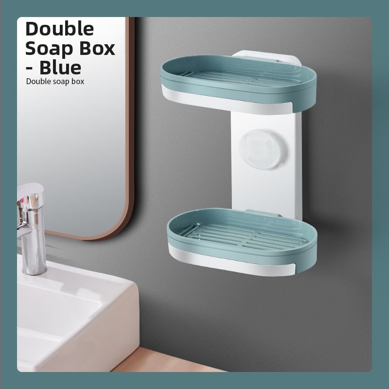 Cutie de săpun montată pe perete cu ventuză — material PP, brand Mo Yaxin, neimportat, fără personalizare