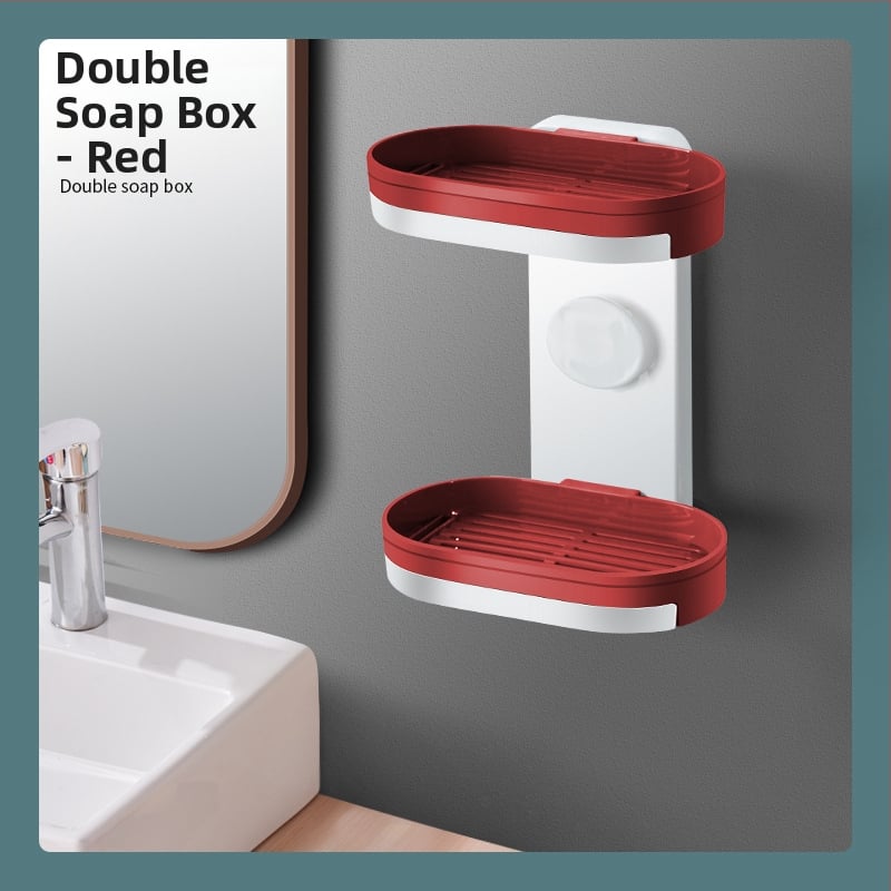 Cutie de săpun montată pe perete cu ventuză — material PP, brand Mo Yaxin, neimportat, fără personalizare