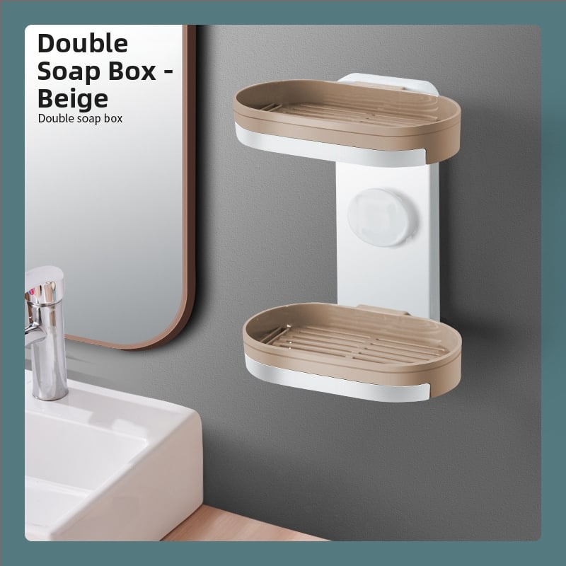 Cutie de săpun montată pe perete cu ventuză — material PP, brand Mo Yaxin, neimportat, fără personalizare