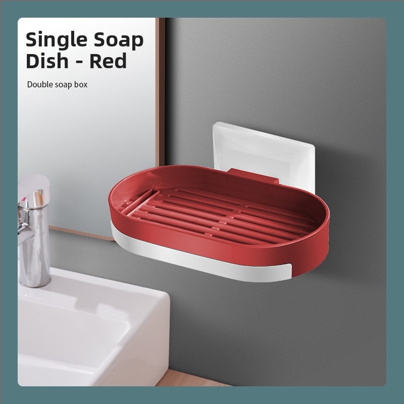 Cutie de săpun montată pe perete cu ventuză — material PP, brand Mo Yaxin, neimportat, fără personalizare