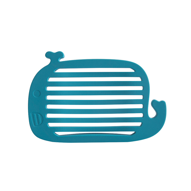 Silikonska posuda za sapun u nordijskom stilu, odvodna tača za kupaonu, Ocean serija, s logom