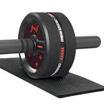 Rulou pentru abdomen cu două roți – fără recul, silențios, nu se pliază, pentru uz casnic