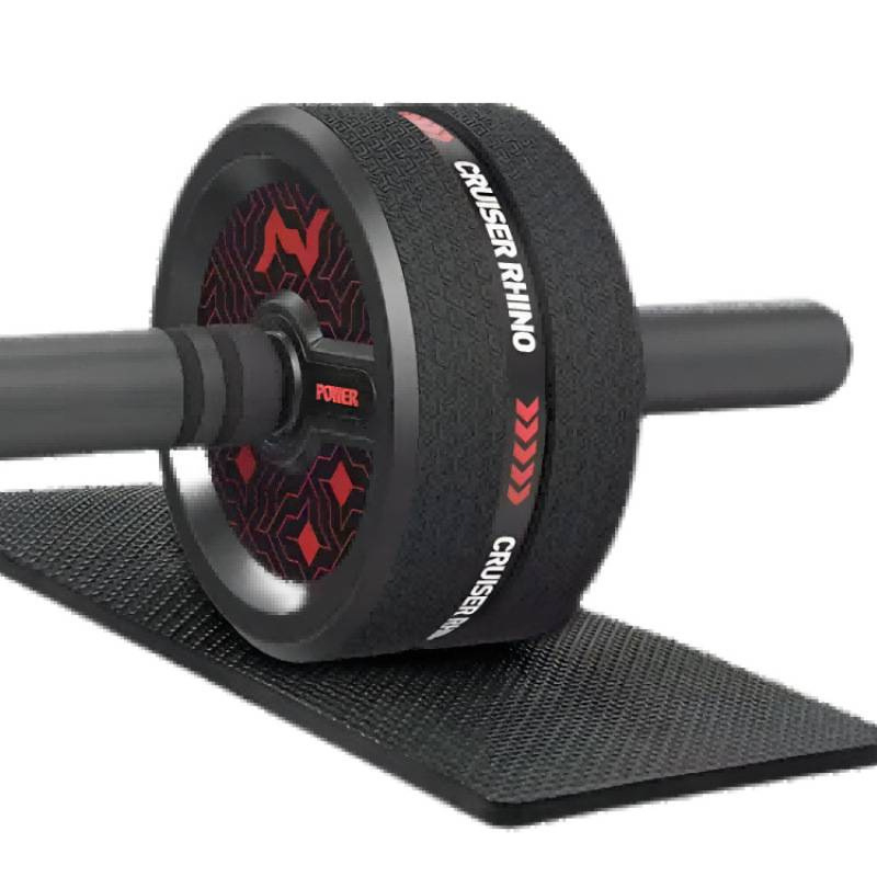 Rulou pentru abdomen cu două roți – fără recul, silențios, nu se pliază, pentru uz casnic