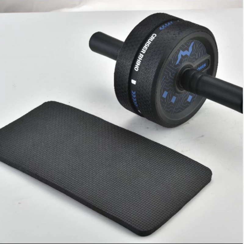 Rulou pentru abdomen cu două roți – fără recul, silențios, nu se pliază, pentru uz casnic